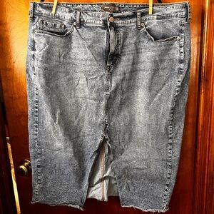 Torrid Blue Denim Midi Skirt